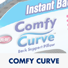 Back Support Pillow, Spark Innovators Comfy Curve - Lumbar Back Suppor